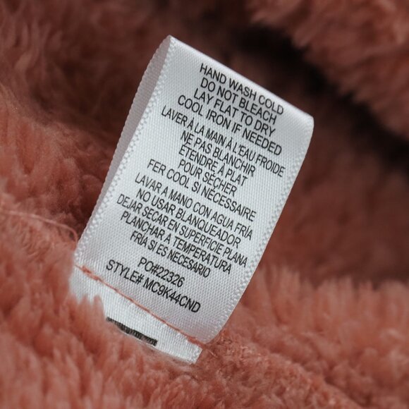 Bobeau Womens Cardigan Sweater Size S Pink Cozycore Weekend Snap Waterfall FLAW - Picture 11 of 14